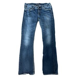 Silver Jeans Dark Blue Flare Women's Jeans